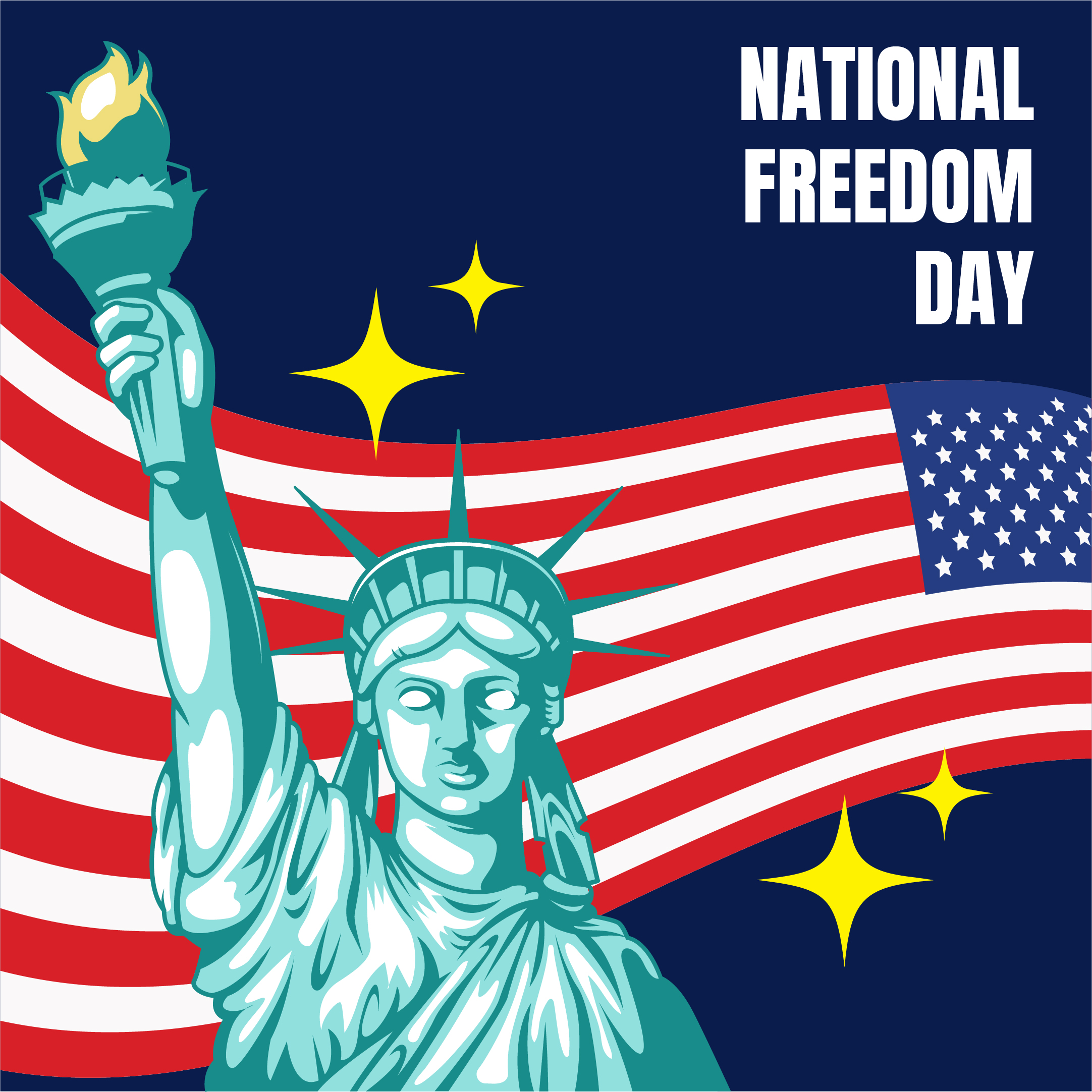 National Freedom Day Illustration - EPS, Illustrator, JPG, PSD, PNG ...