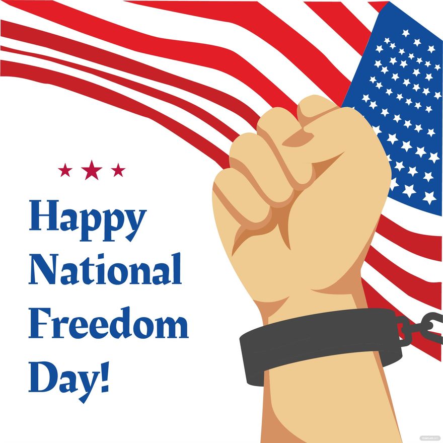 Free National Freedom Day Celebration Vector in Illustrator, PSD, EPS, SVG, JPG, PNG