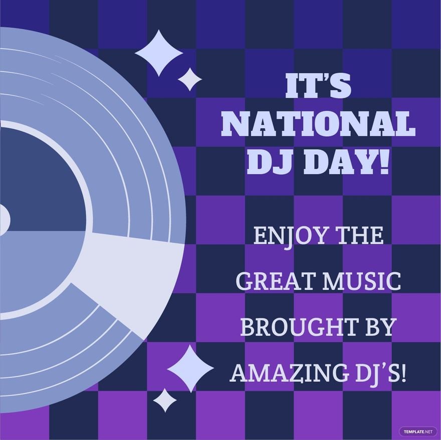 Free National DJ Day Quote Vector