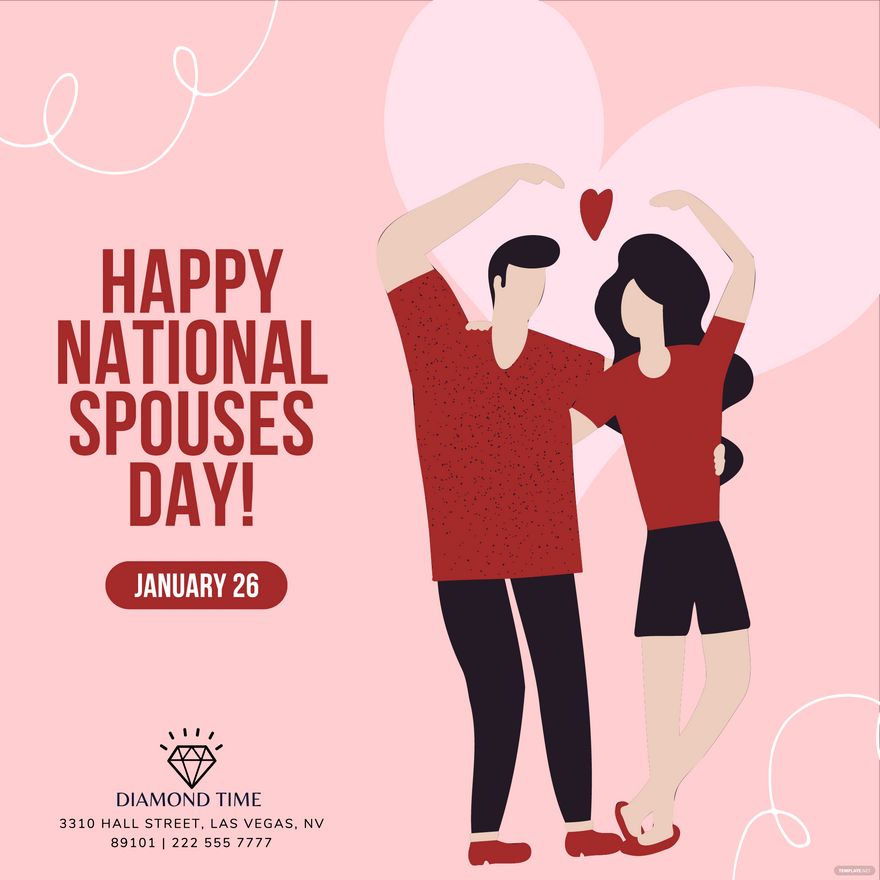 National Spouses Day Poster Vector