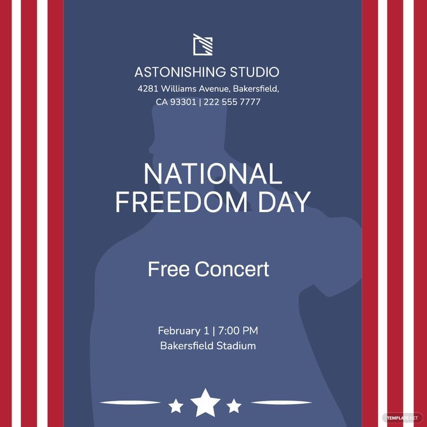 National Freedom Day Flyer Vector