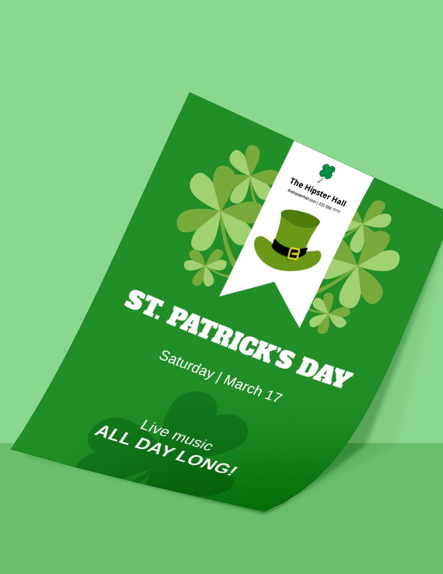 Free St. Patrick's Day Flyer in Word, Google Docs, Illustrator, PSD, Apple Pages, Publisher, EPS, SVG, JPG, PNG