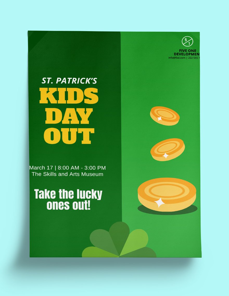 St. Patrick's Day Event Flyer