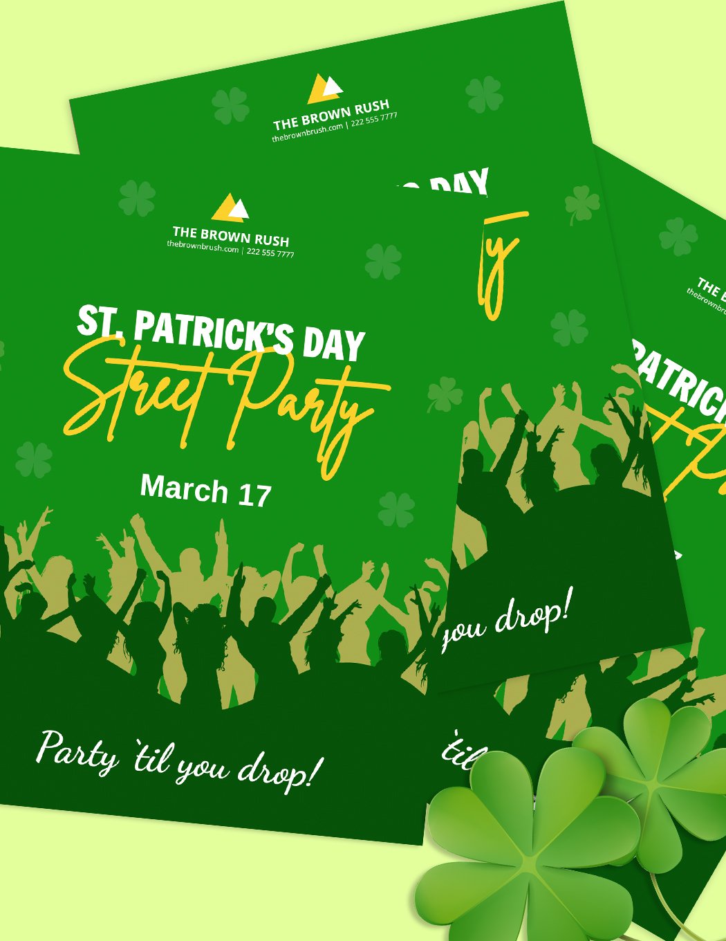 St. Patrick's Day Mockup Flyer