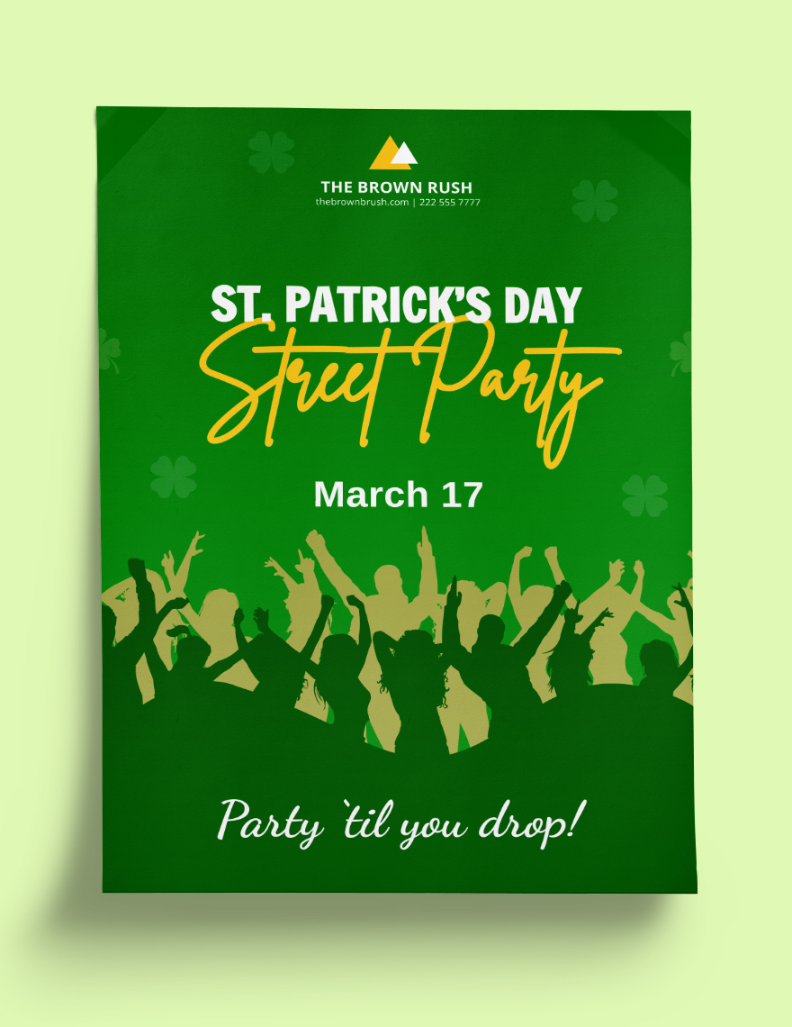 St Patricks Day Mockup Flyer