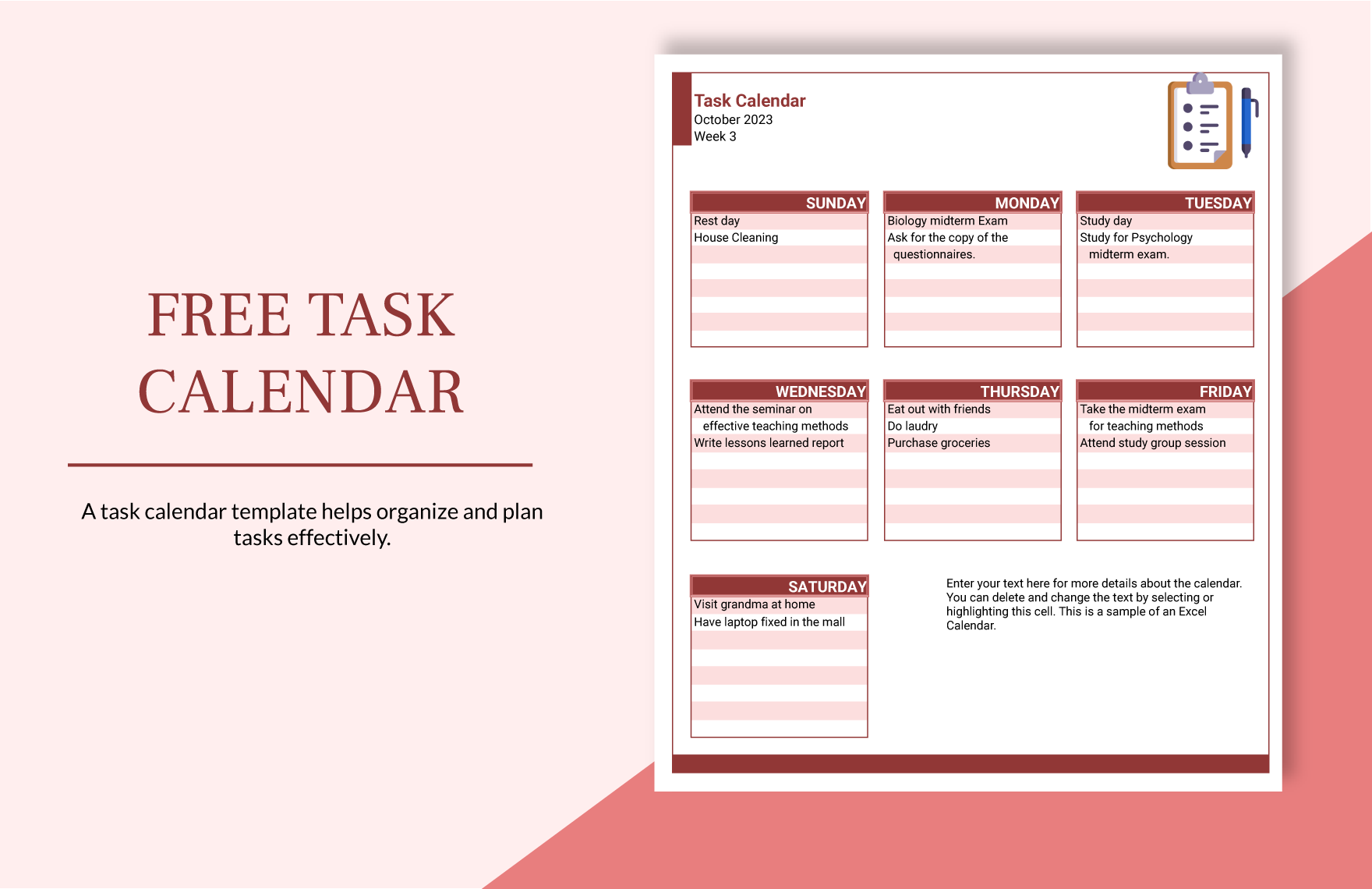 Task Calendar