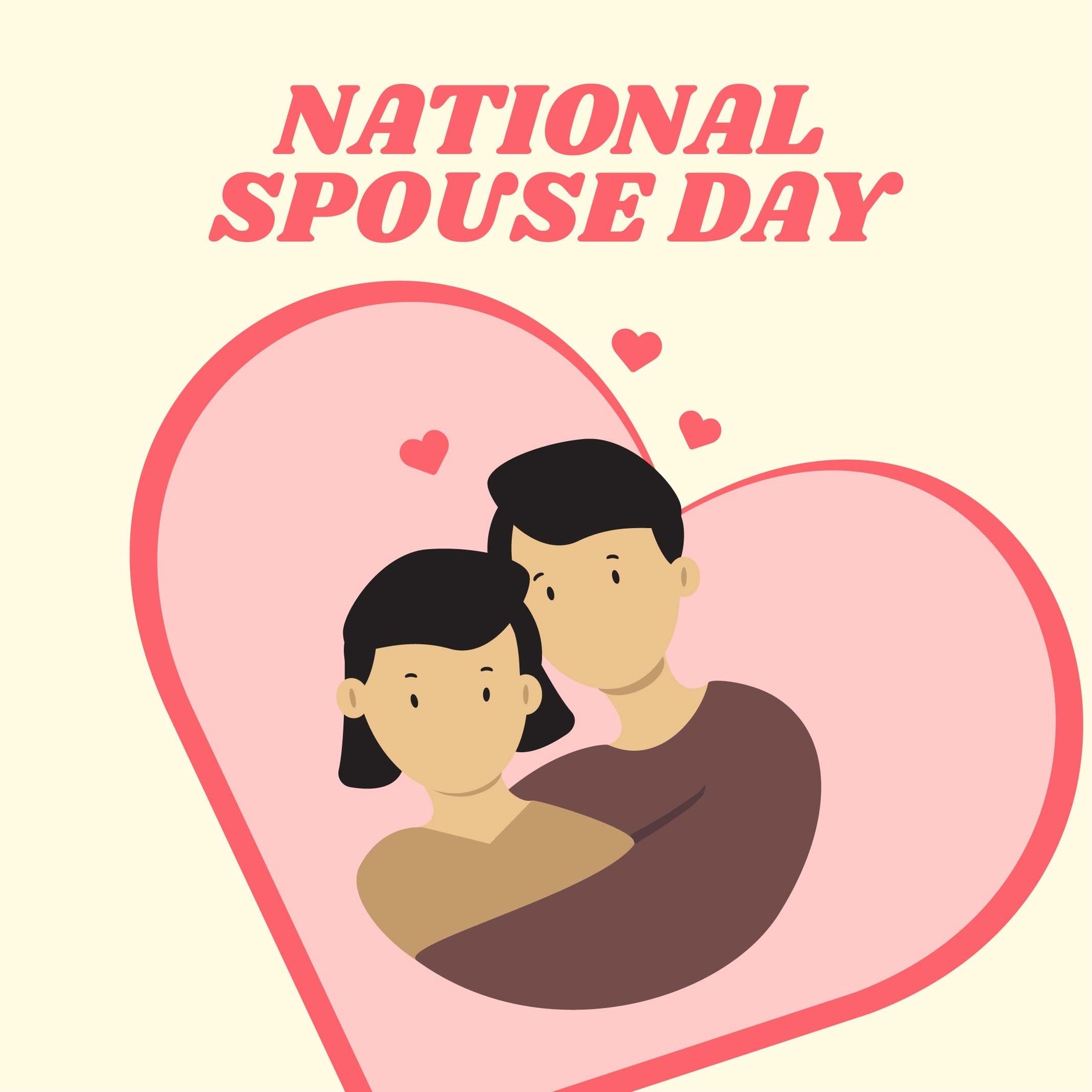 National Spouses Day Celebration Vector