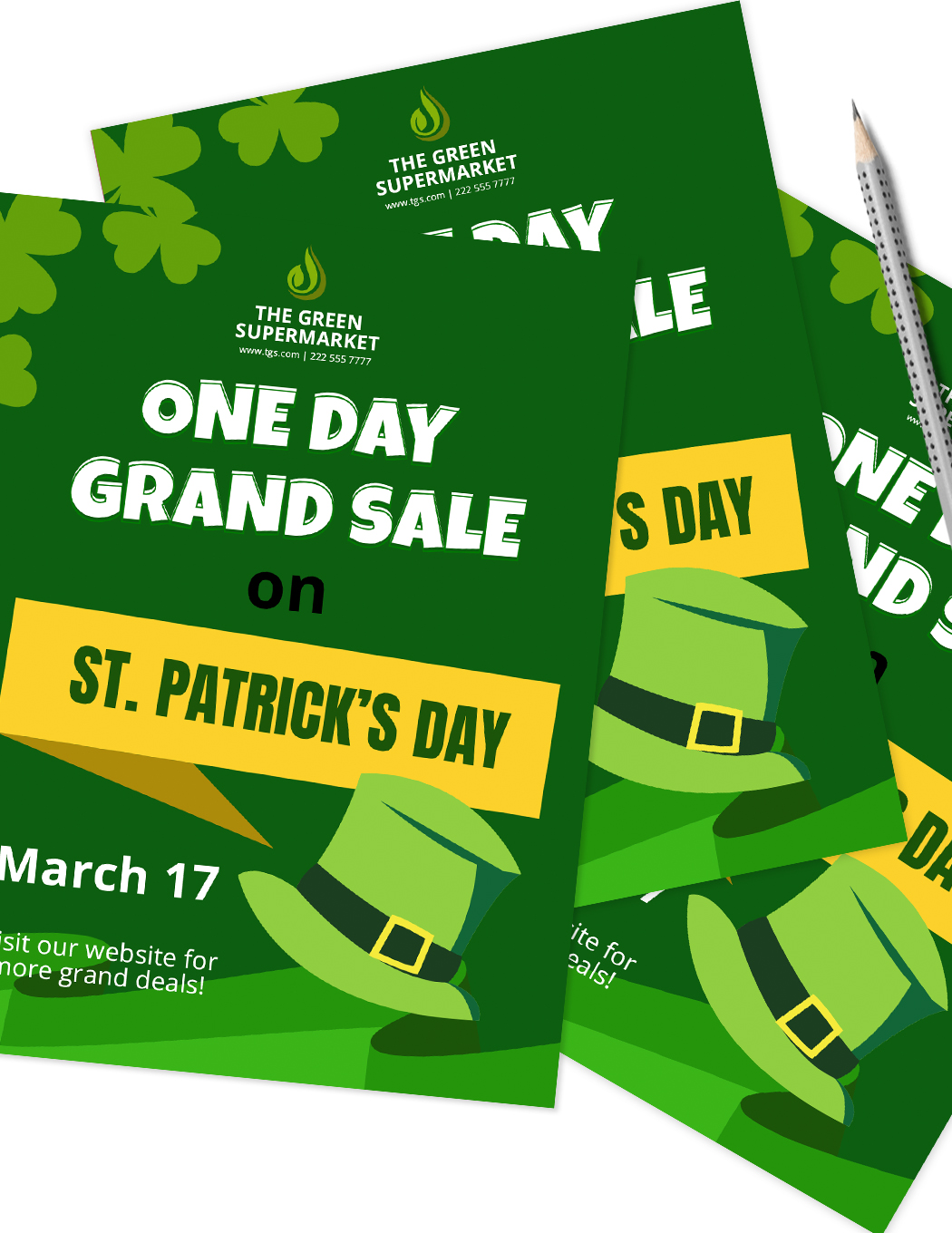 Sale St. Patrick's Day Flyer