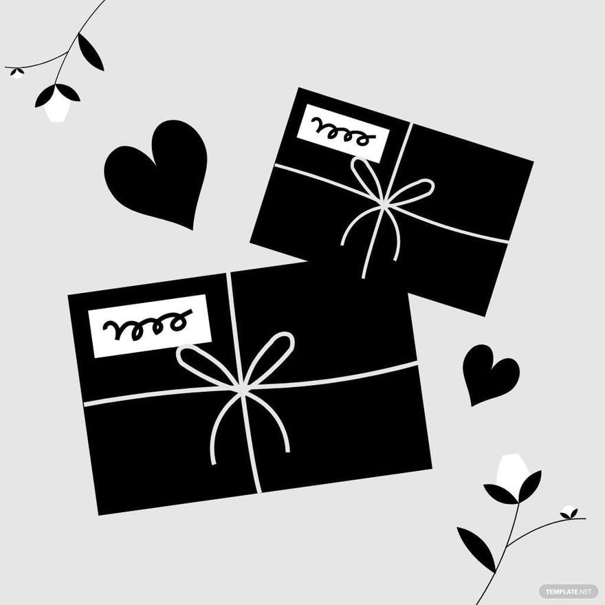 Black And White Valentine's Day Clipart in Illustrator, PSD, EPS, SVG, JPG, PNG