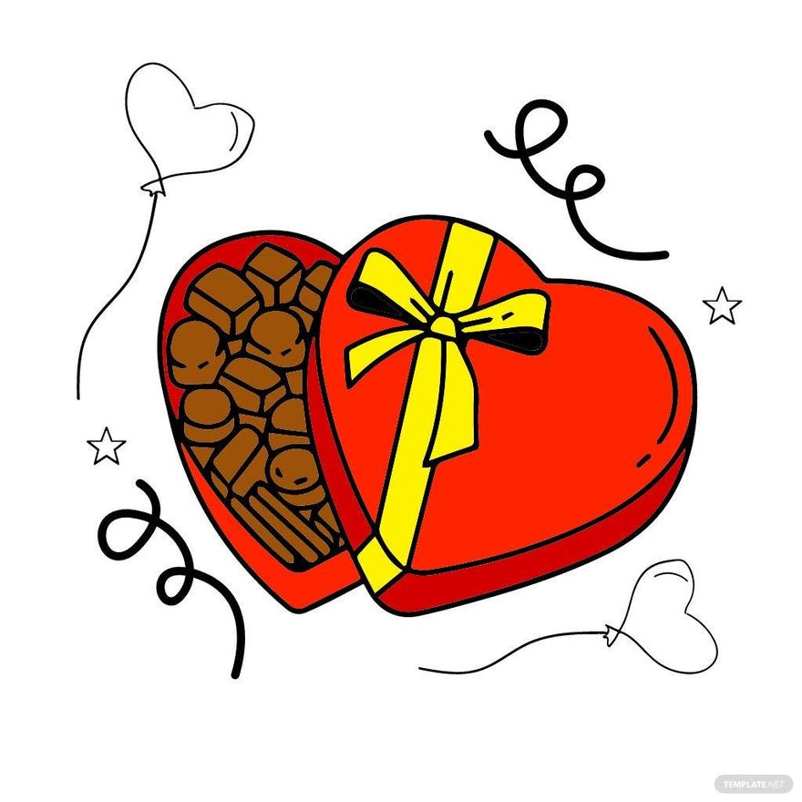 Valentine's Day Color Drawing in EPS, Illustrator, JPG, PSD, PNG, SVG - Download | Template.net