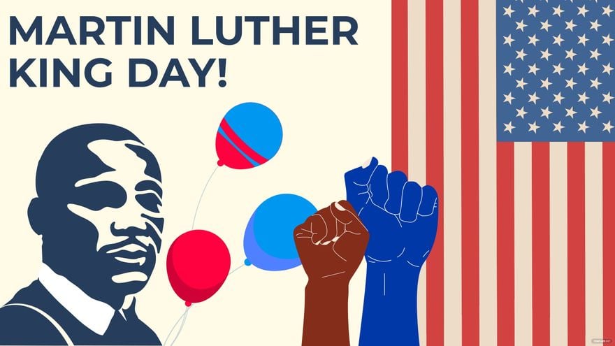 Martin Luther King Day Drawing Background