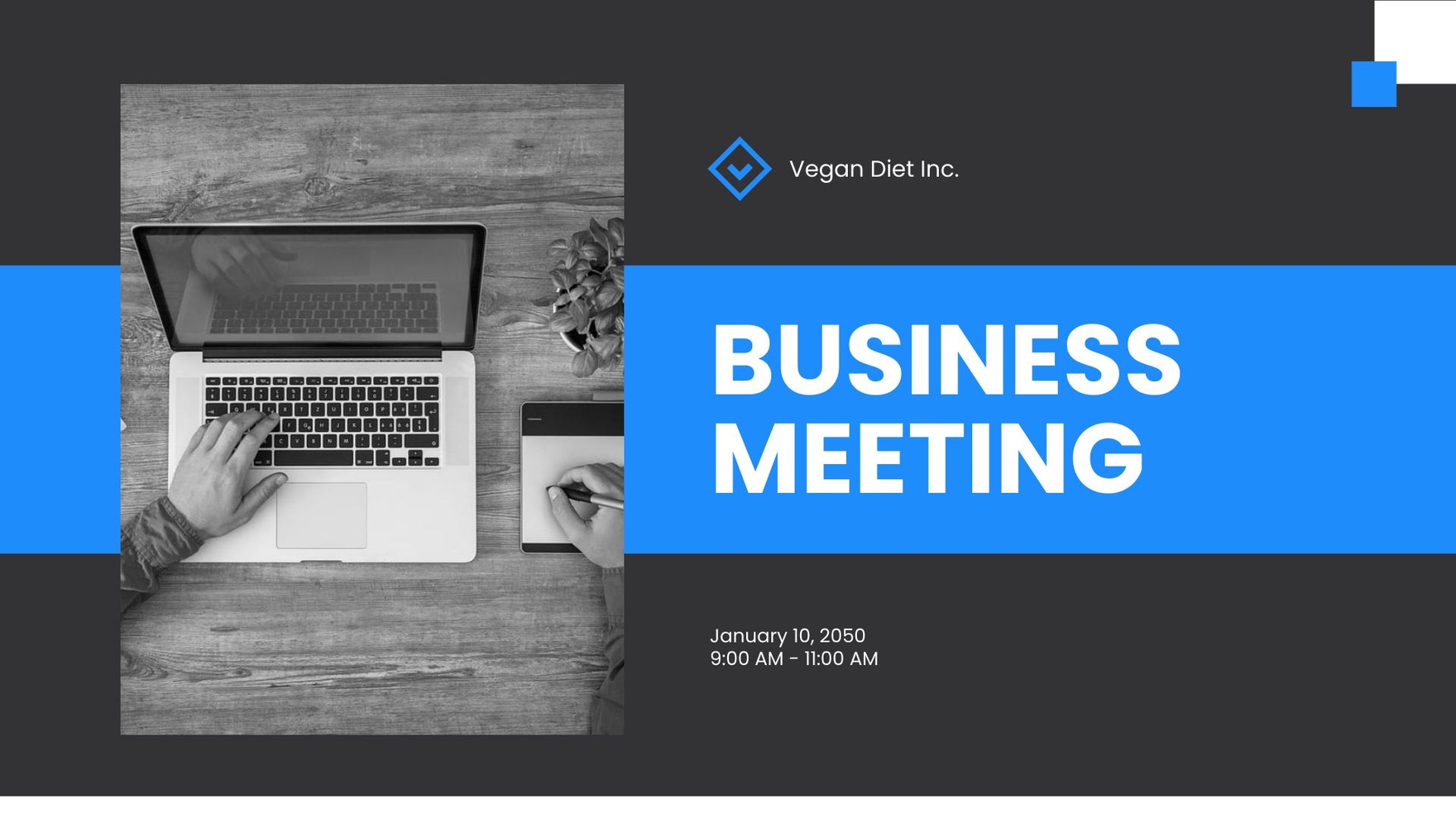 Business Meeting Presentation Template