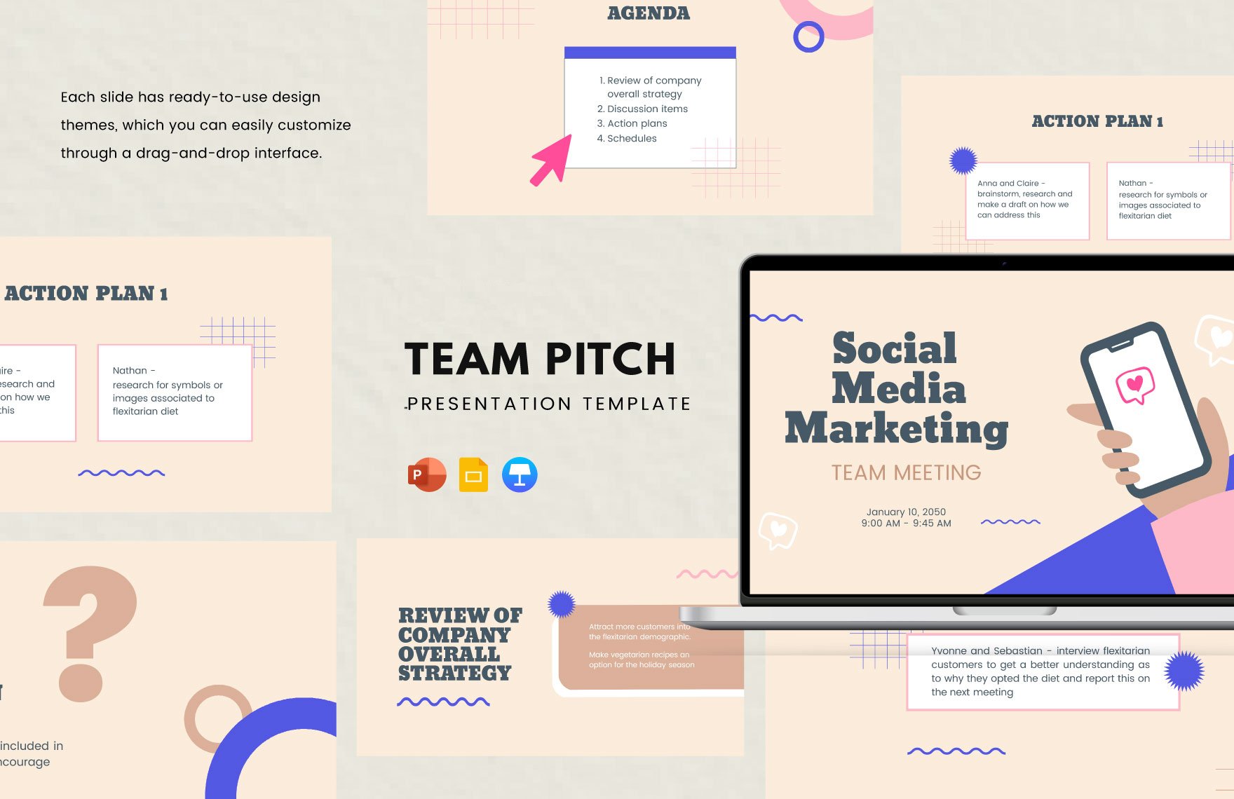 Free Team Pitch Template in PowerPoint, Google Slides, Apple Keynote