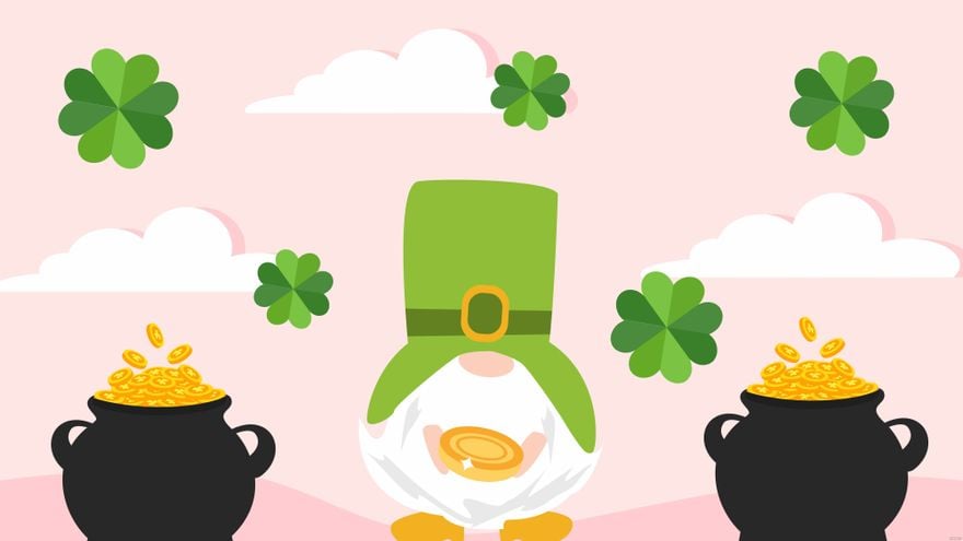 St. Patrick's Day Pink Background in PDF, Illustrator, PSD, EPS, SVG, JPG, PNG