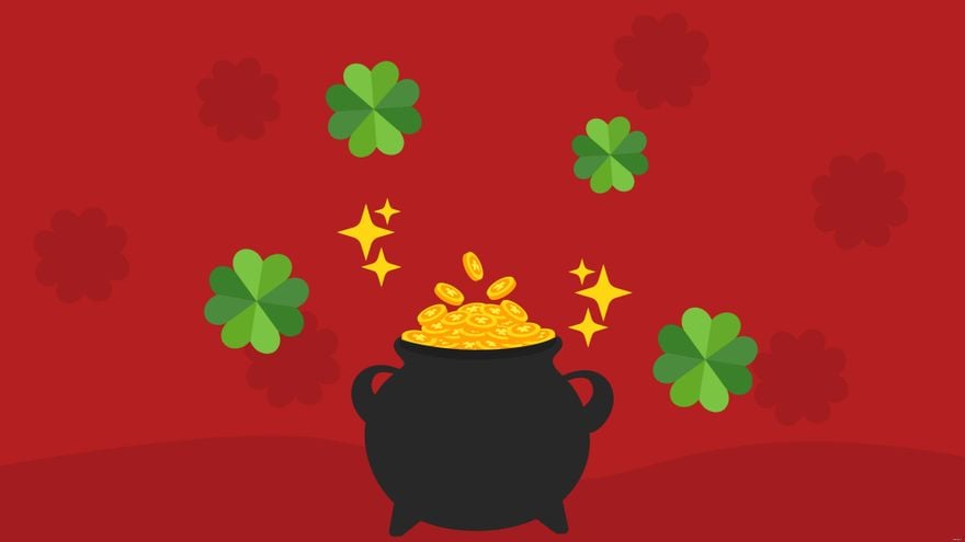 St. Patrick's Day Red Background