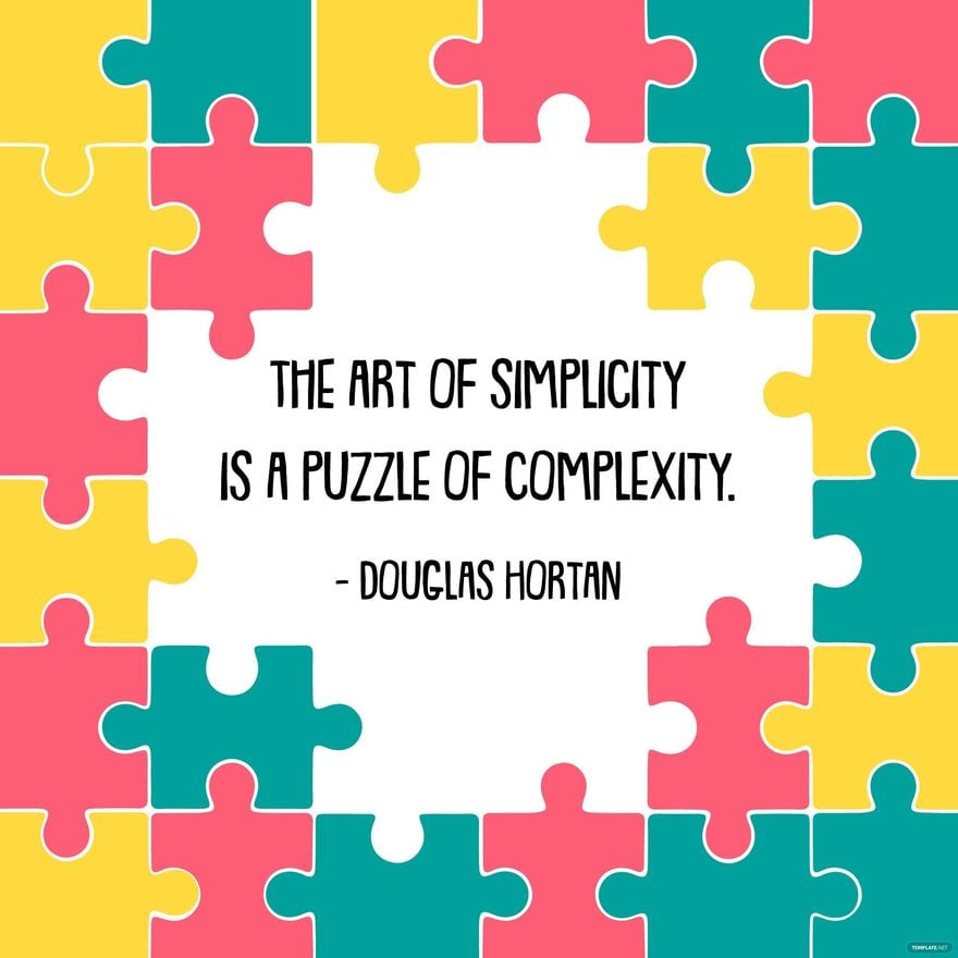 National Puzzle Day Quote Vector in Illustrator, PSD, EPS, SVG, JPG, PNG