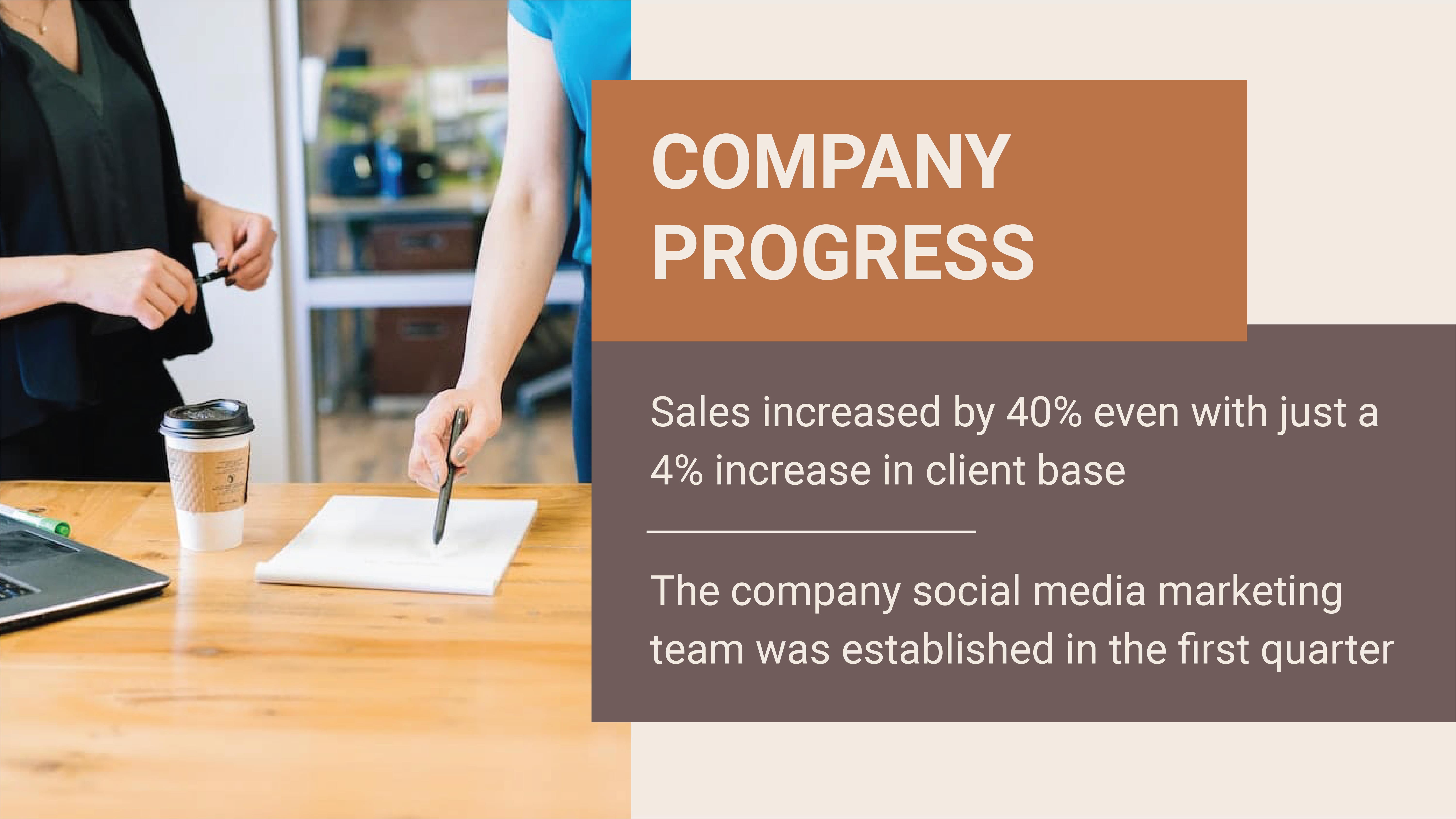 Free CEO Presentation Meeting Presentation Template to Edit Online