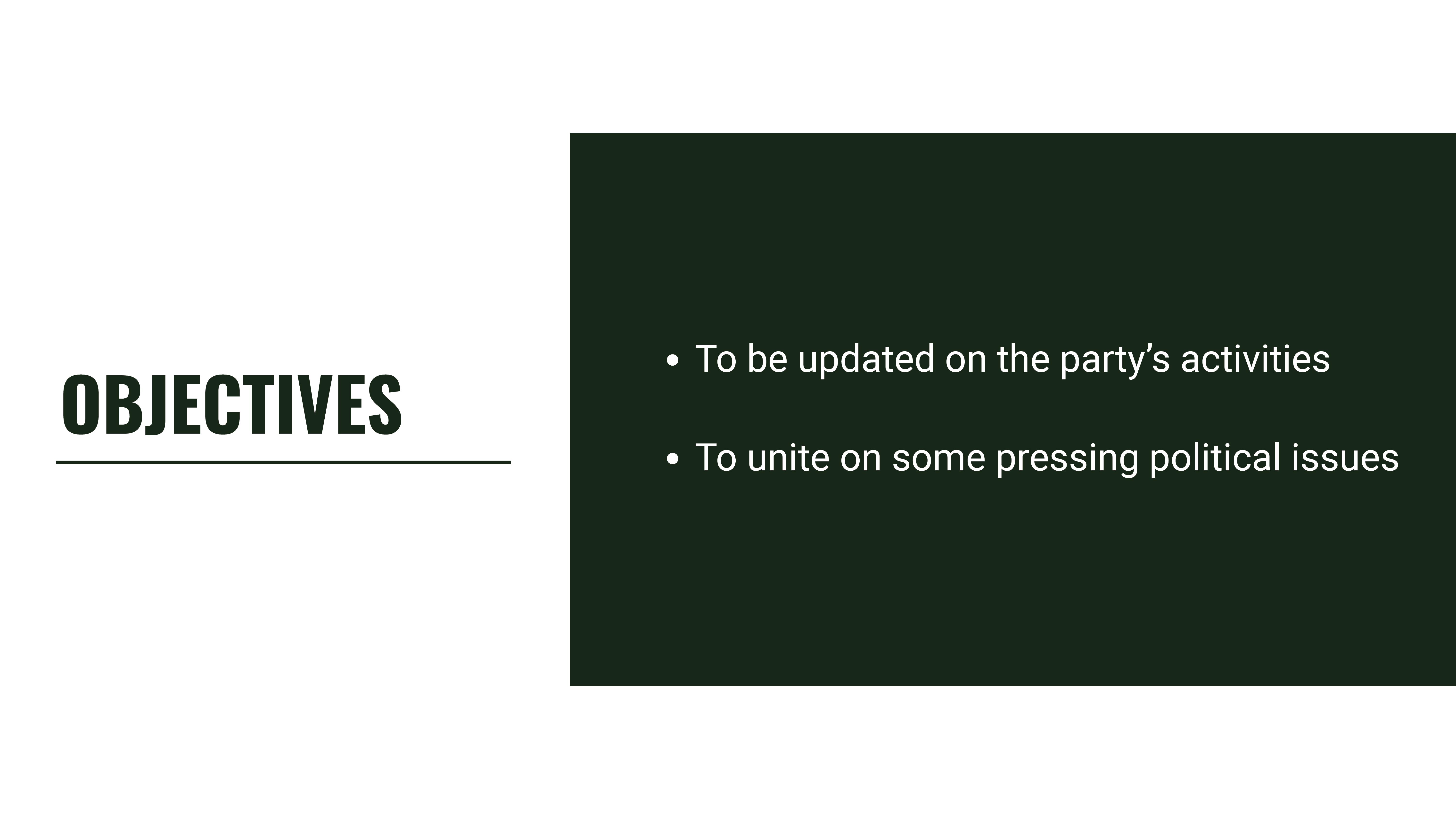 Free Political Party Meeting Presentation Template to Edit Online