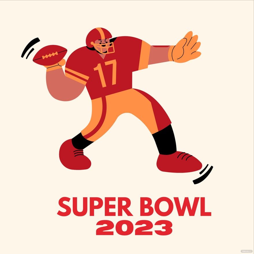 Super Bowl 2023 Cartoon Vector in Illustrator, PSD, EPS, SVG, JPG, PNG