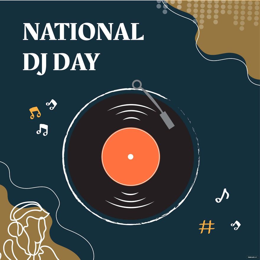 FREE National DJ Day Vector Image Download in PDF, Illustrator