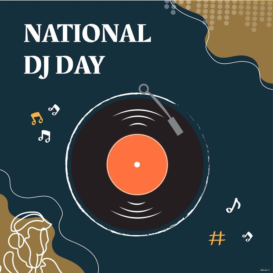 National DJ Day Vector