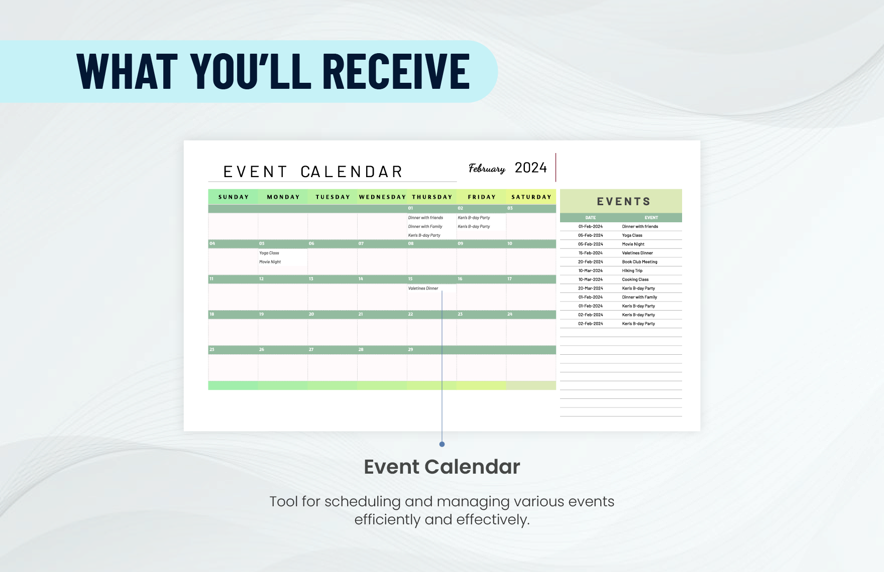 Event Calendar Templates
