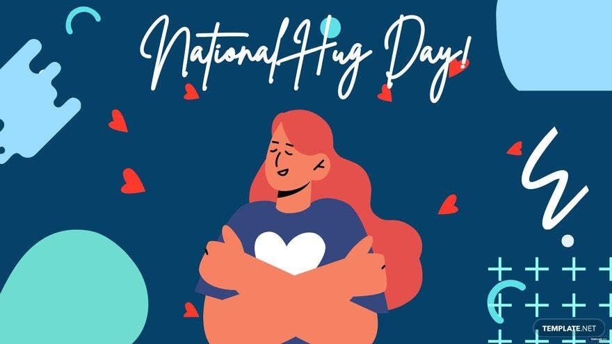 National Hugging Day Drawing Background