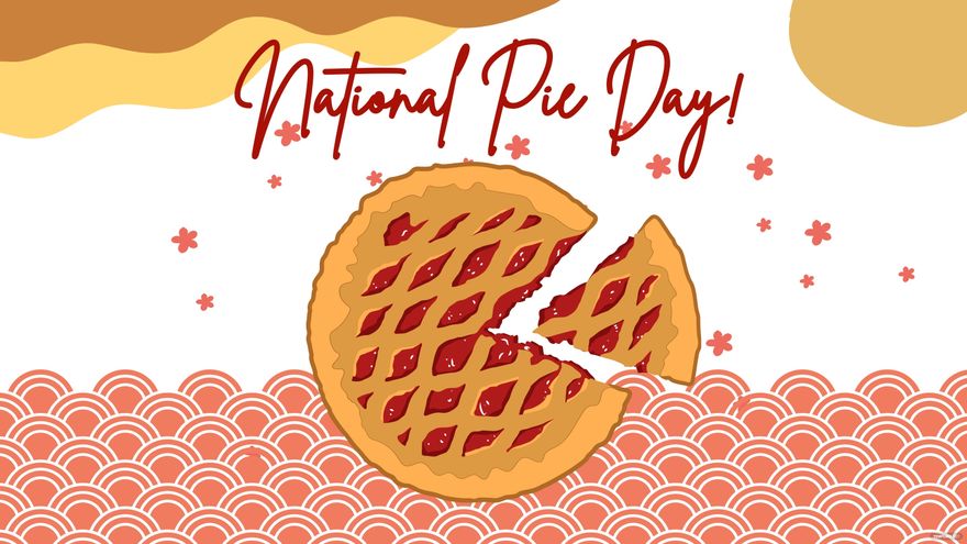 High Resolution National Pie Day Background