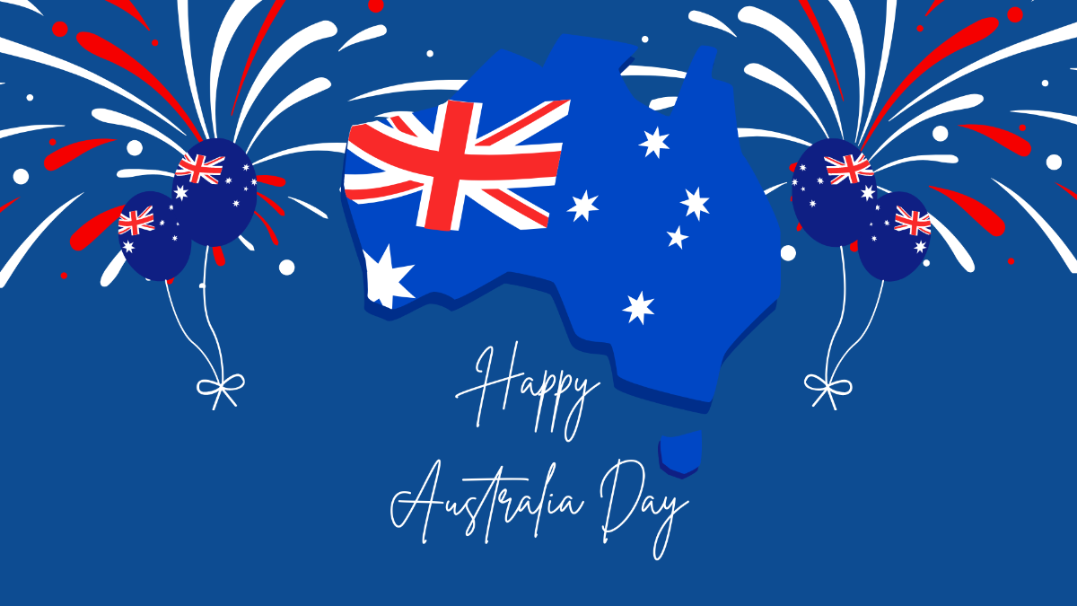 High Resolution Australia Day Background Template