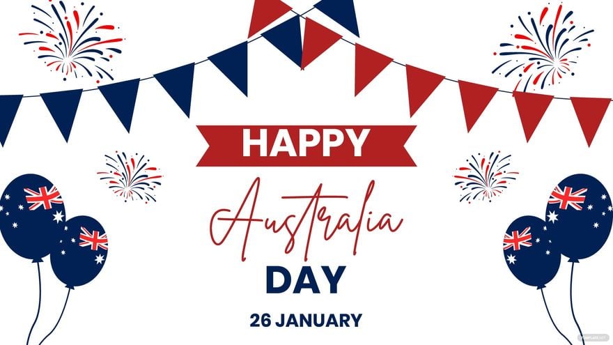 Australia Day Banner Background