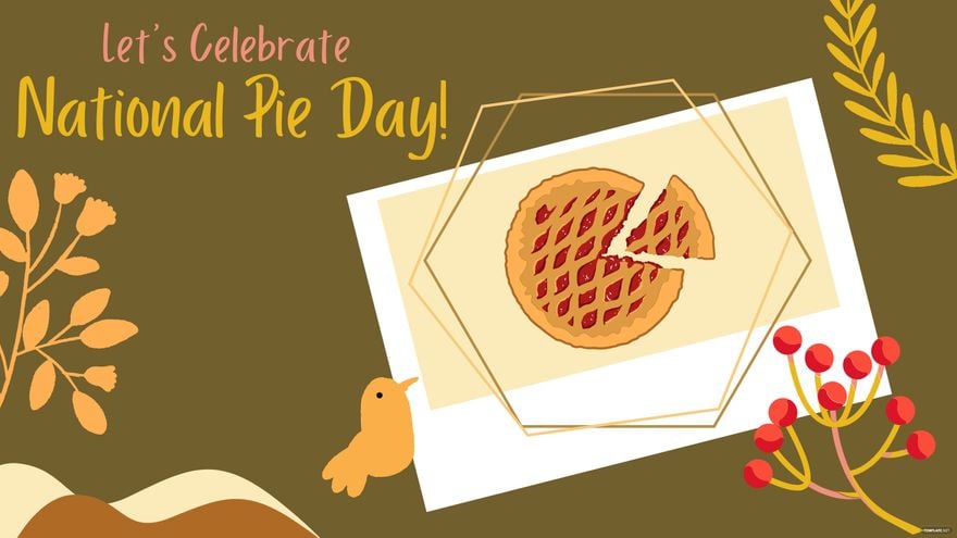 National Pie Day Photo Background in PDF, Illustrator, PSD, EPS, SVG, JPG, PNG