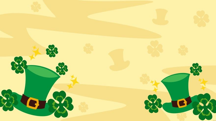 Free St. Patrick's Day Yellow Background in PDF, Illustrator, PSD, EPS, SVG, JPG, PNG