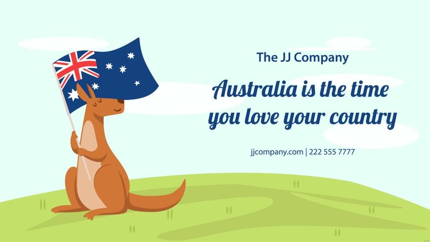 Australia Day Flyer Background