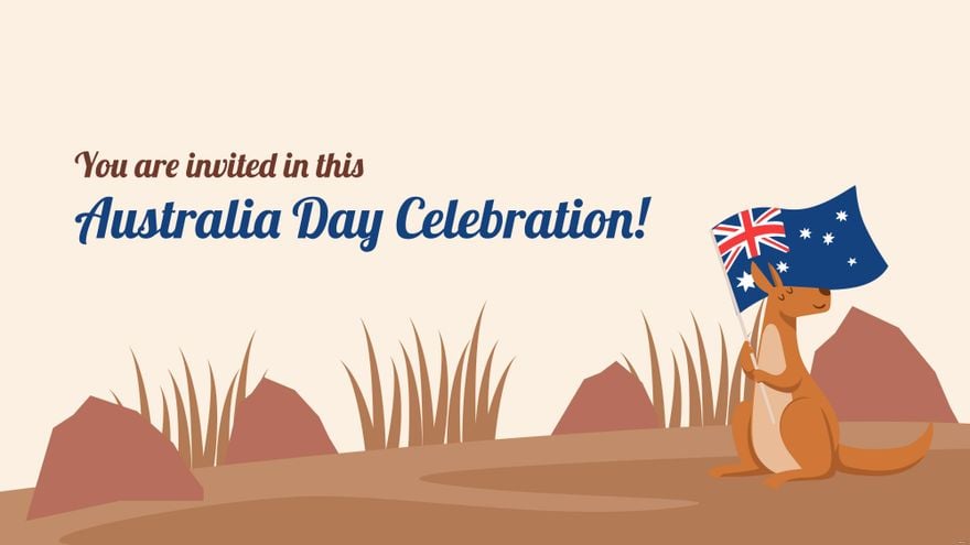 Free Australia Day Invitation Background