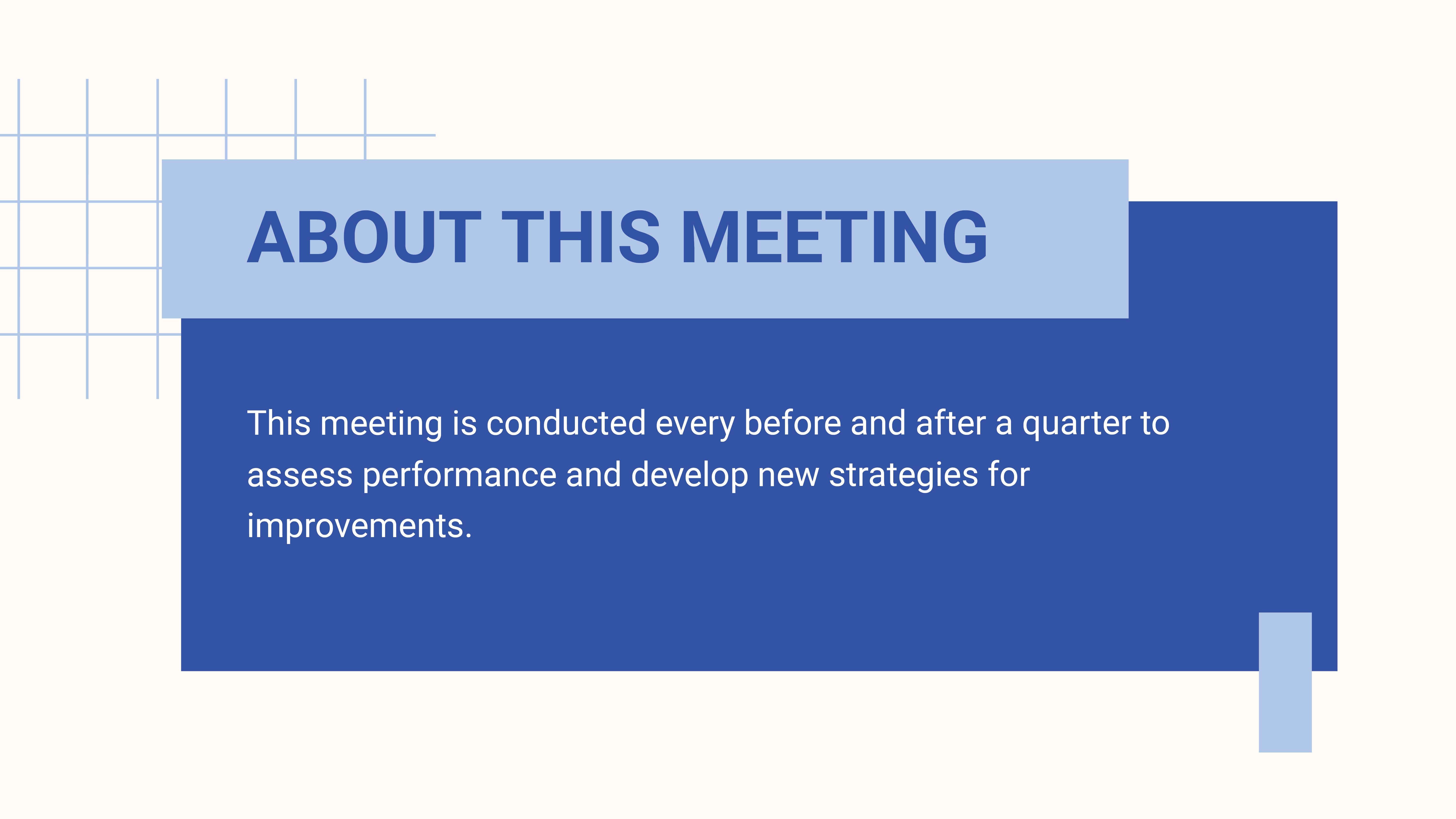 Free Quarterly Planning Meeting Presentation Template to Edit Online