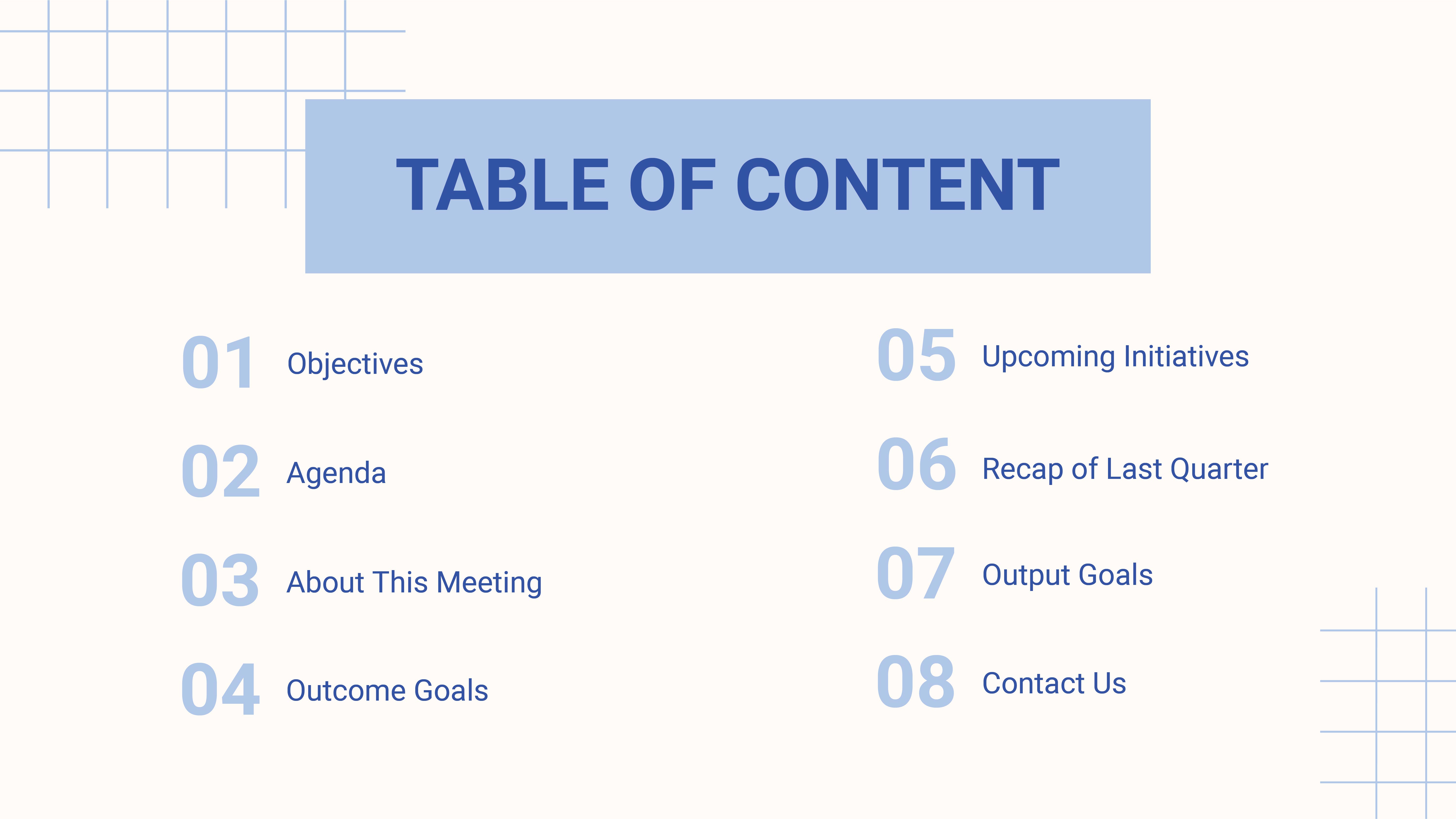 quarterly meeting presentation template