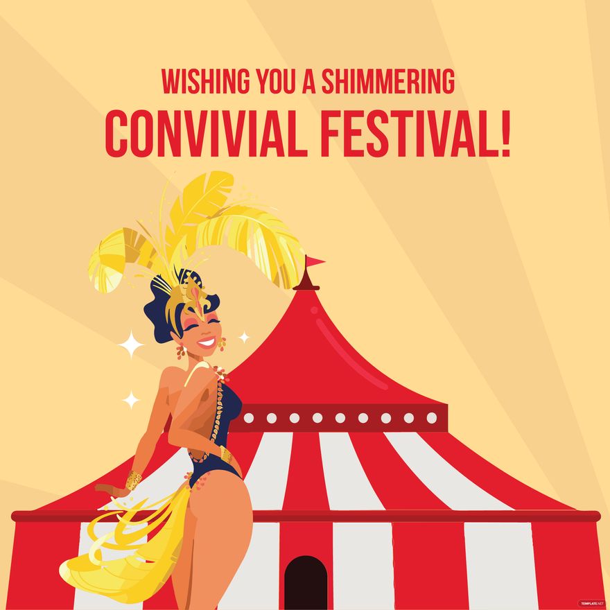Carnival Festival Wishes Vector