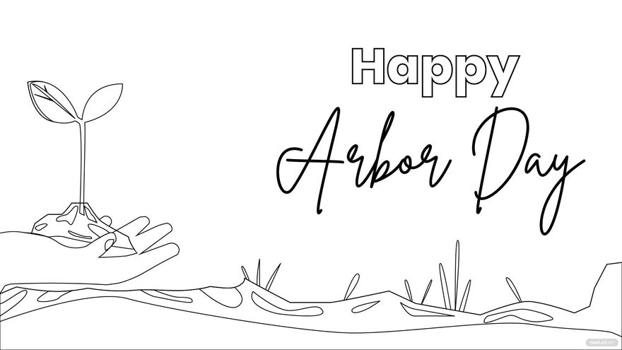 Free Arbor Day Drawing Background