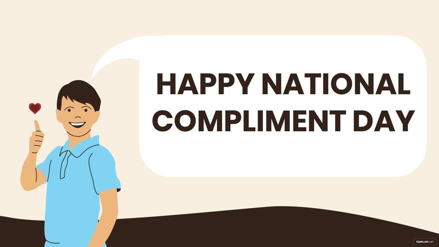 Free Happy National Compliment Day Background