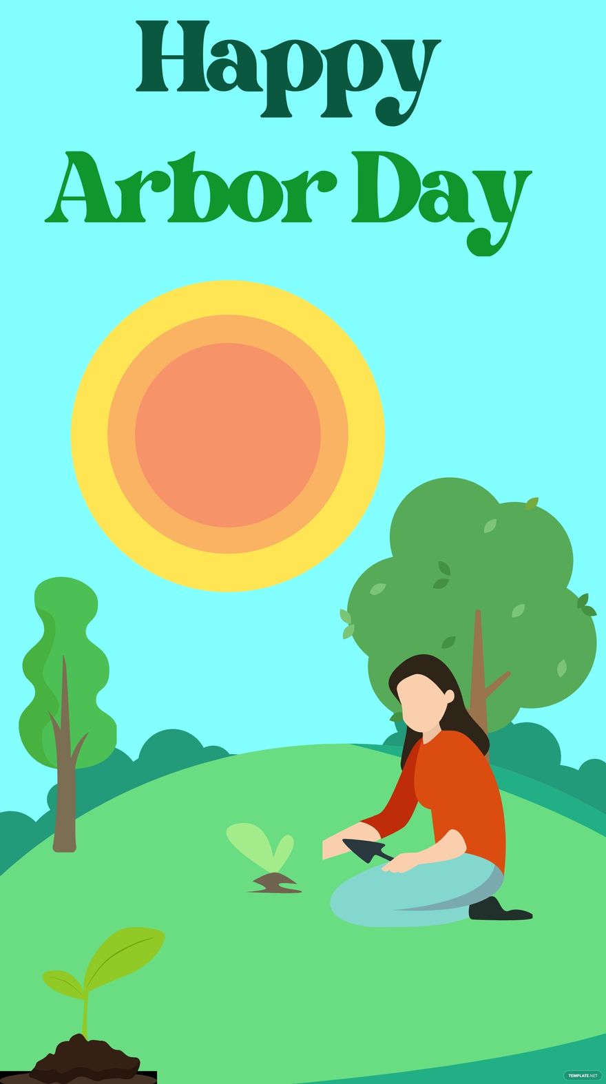 Free Arbor Day iPhone Background in PDF, Illustrator, PSD, EPS, SVG, JPG, PNG