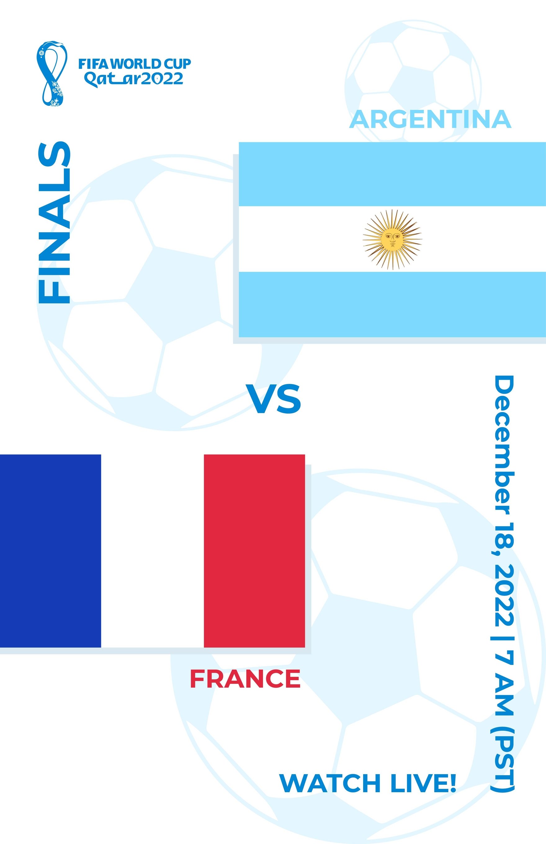 FIFA World Cup 2022 Finals Schedule Poster