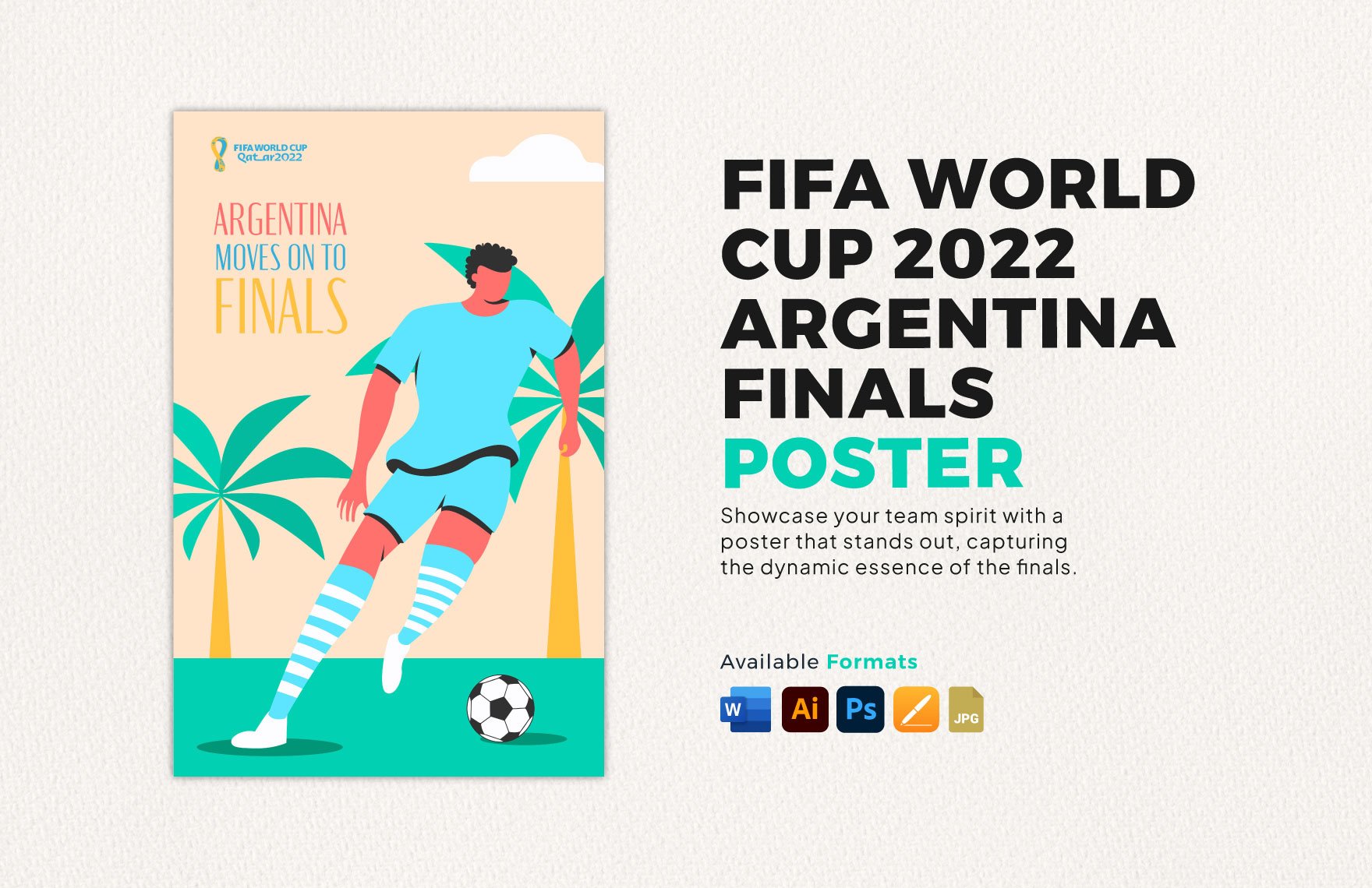 FIFA World Cup 2022 Argentina Finals Poster