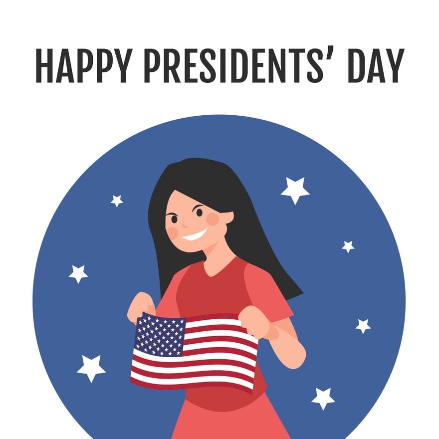 Presidents' Day Greeting Card Vector
