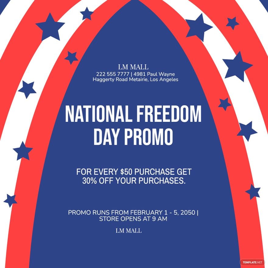 Free National Freedom Day Poster Vector in Illustrator, PSD, EPS, SVG, JPG, PNG