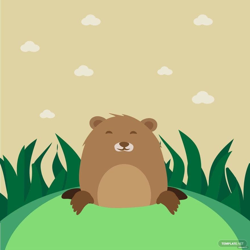 FREE Groundhog Day Vector - Image Download in Illustrator, Photoshop