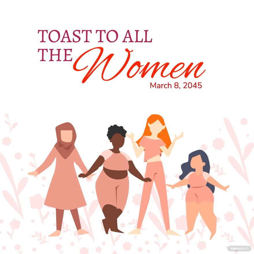 International Women's Day Poster Vector Template
