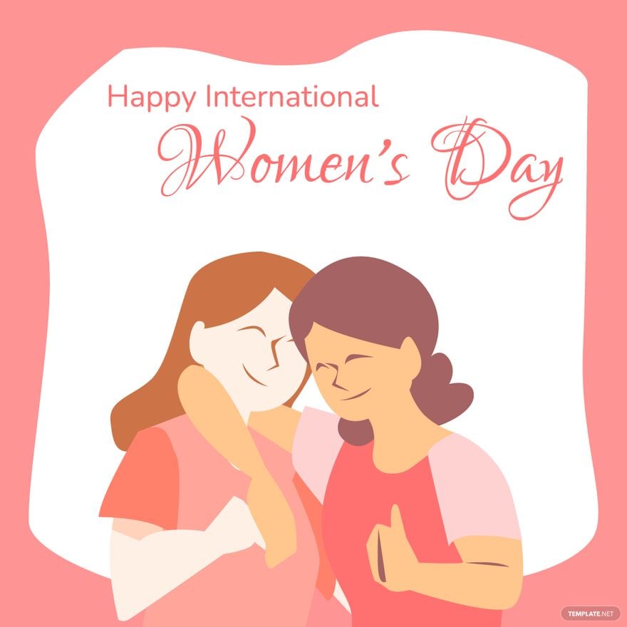 Happy International Women's Day Illustration in Illustrator, PSD, EPS, SVG, JPG, PNG