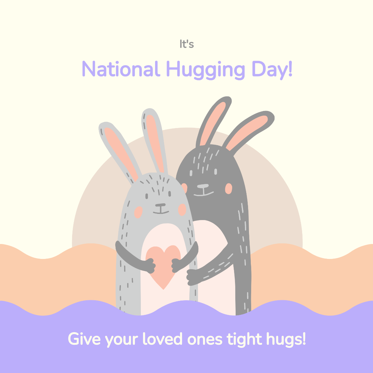 National Hugging Day FB Post Template