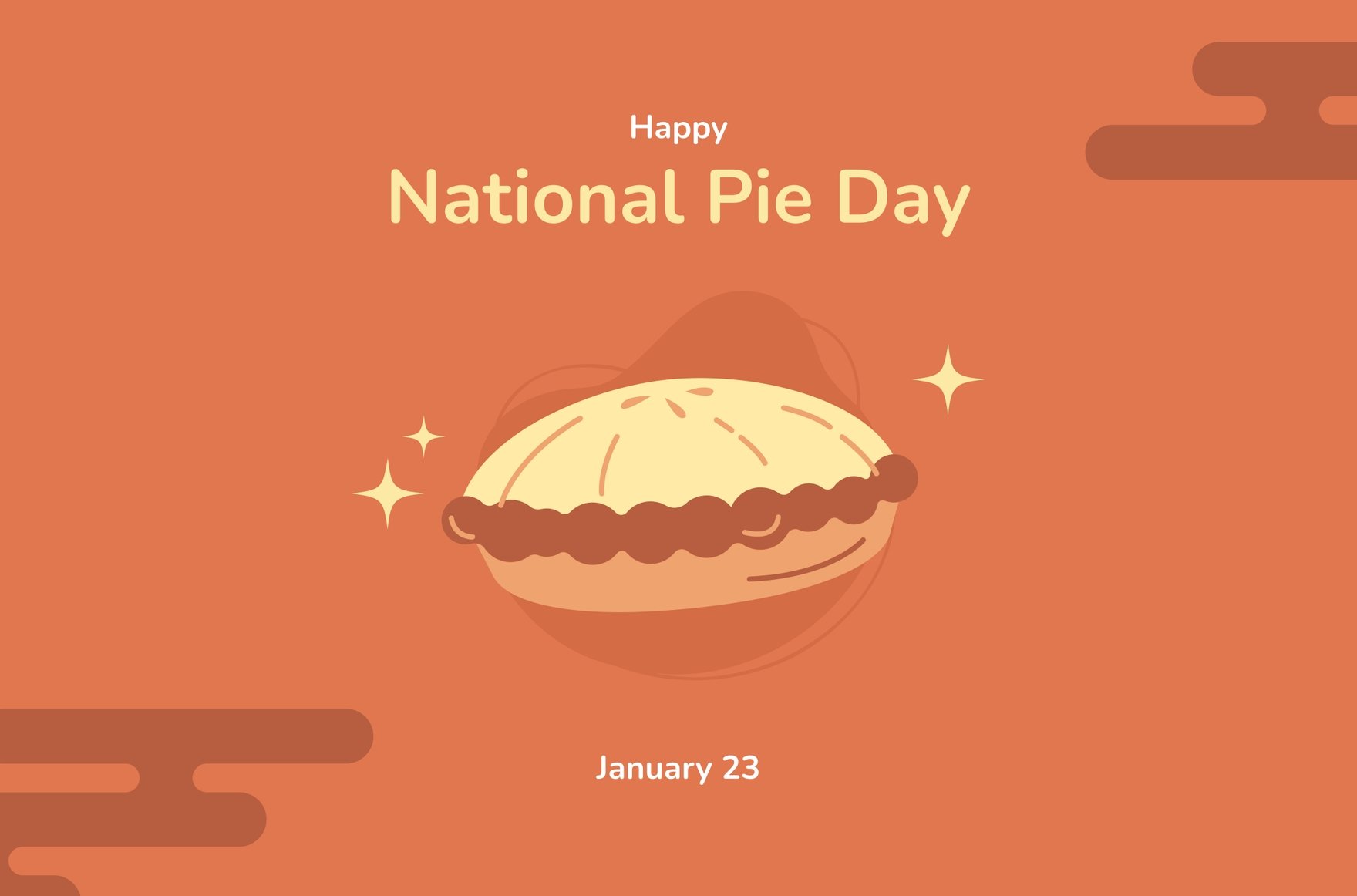 National Pie Day Banner