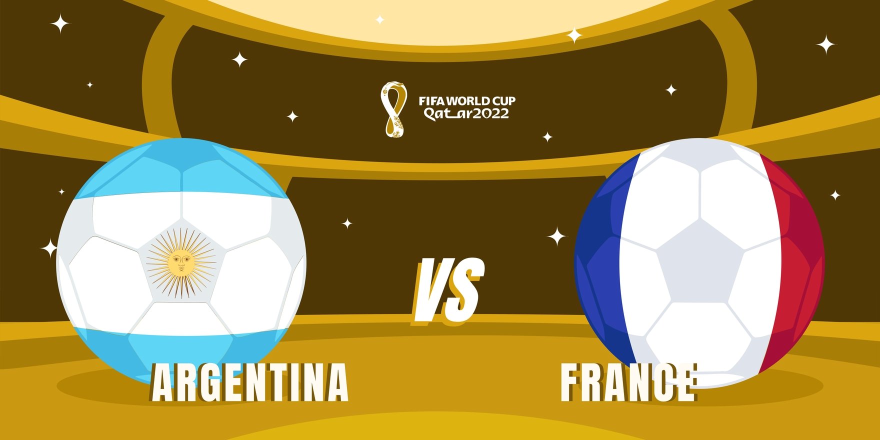 World Cup 2022 Finals Argentina Vs France Banner